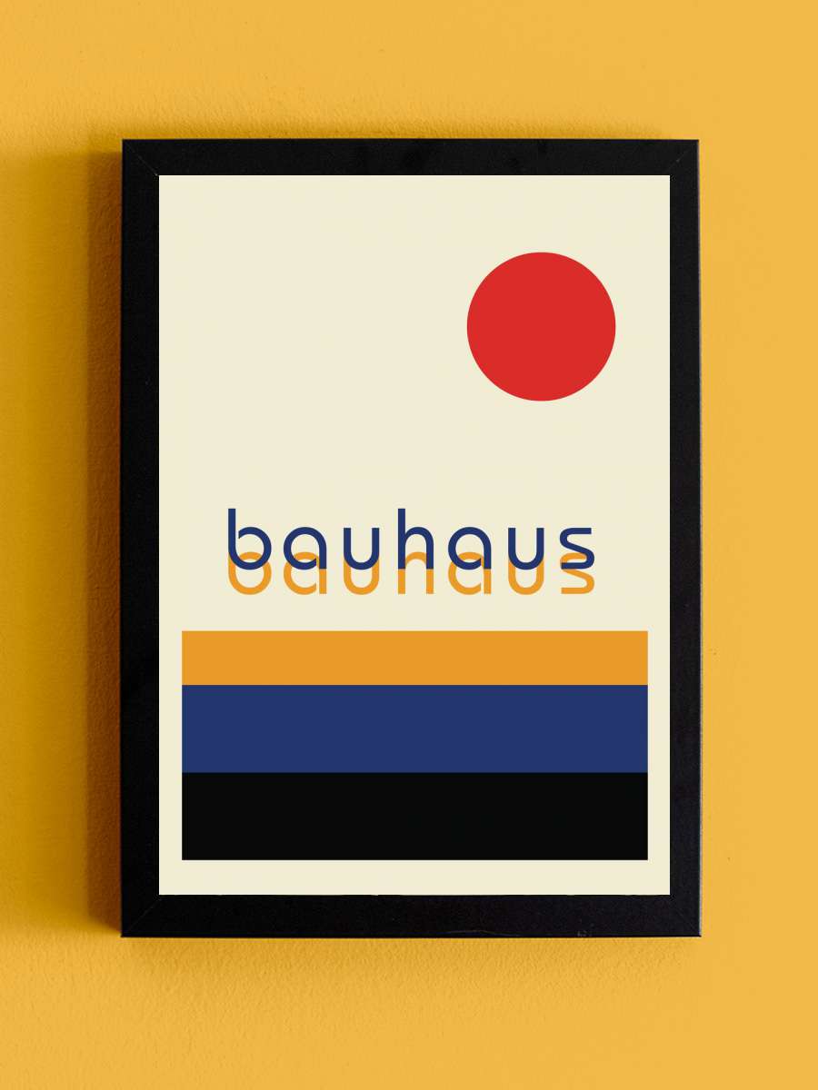 Bauhaus  Sanatsal Modern Tablo Siyah Çerçeveli Poster Modern Duvar Tablo