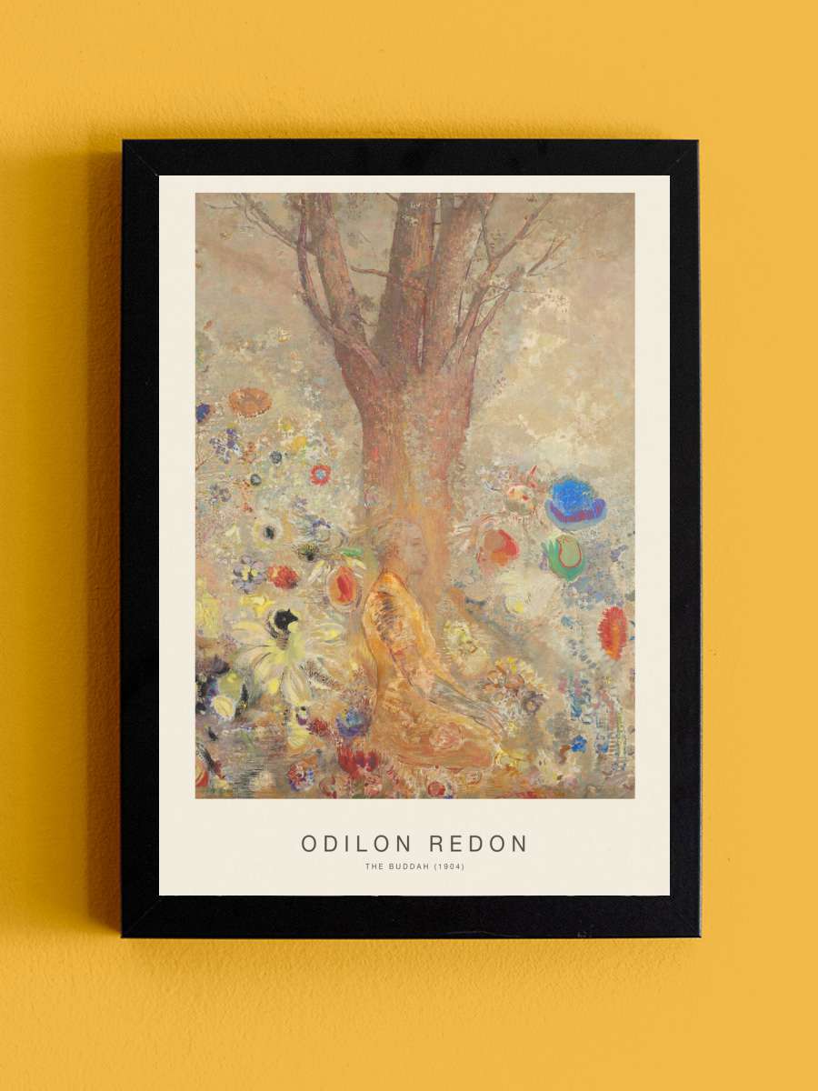 The Buddha (Vintage Spiritual… Spiritual Painting) - Odilon Redon Sanatsal Modern Tablo Siyah Çerçeveli Poster Modern Duvar Tablo