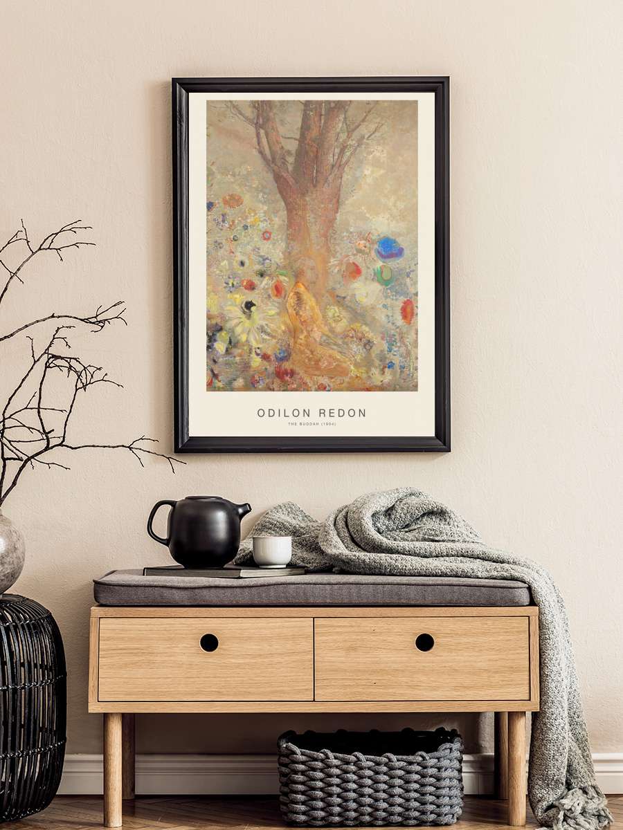 The Buddha (Vintage Spiritual… Spiritual Painting) - Odilon Redon Sanatsal Modern Tablo Siyah Çerçeveli Poster Modern Duvar Tablo