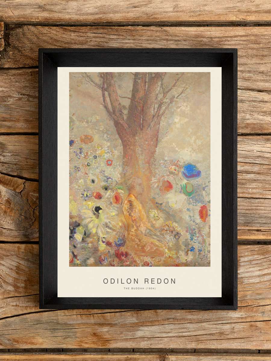 The Buddha (Vintage Spiritual… Spiritual Painting) - Odilon Redon Sanatsal Modern Tablo Siyah Çerçeveli Poster Modern Duvar Tablo