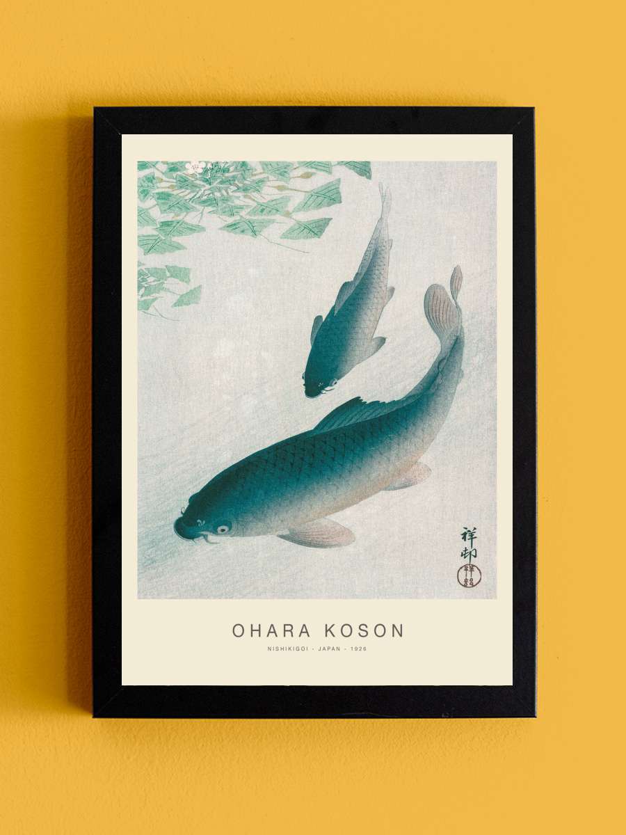 Nishikigoi, Two Koi Carp Fish … (Special Edition) -… Sanatsal Modern Tablo Siyah Çerçeveli Poster Modern Duvar Tablo