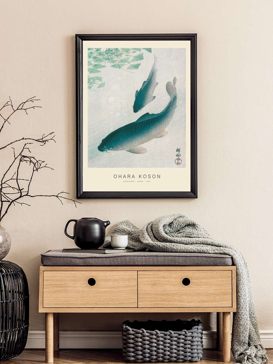 Nishikigoi, Two Koi Carp Fish … (Special Edition) -… Sanatsal Modern Tablo Siyah Çerçeveli Poster Modern Duvar Tablo