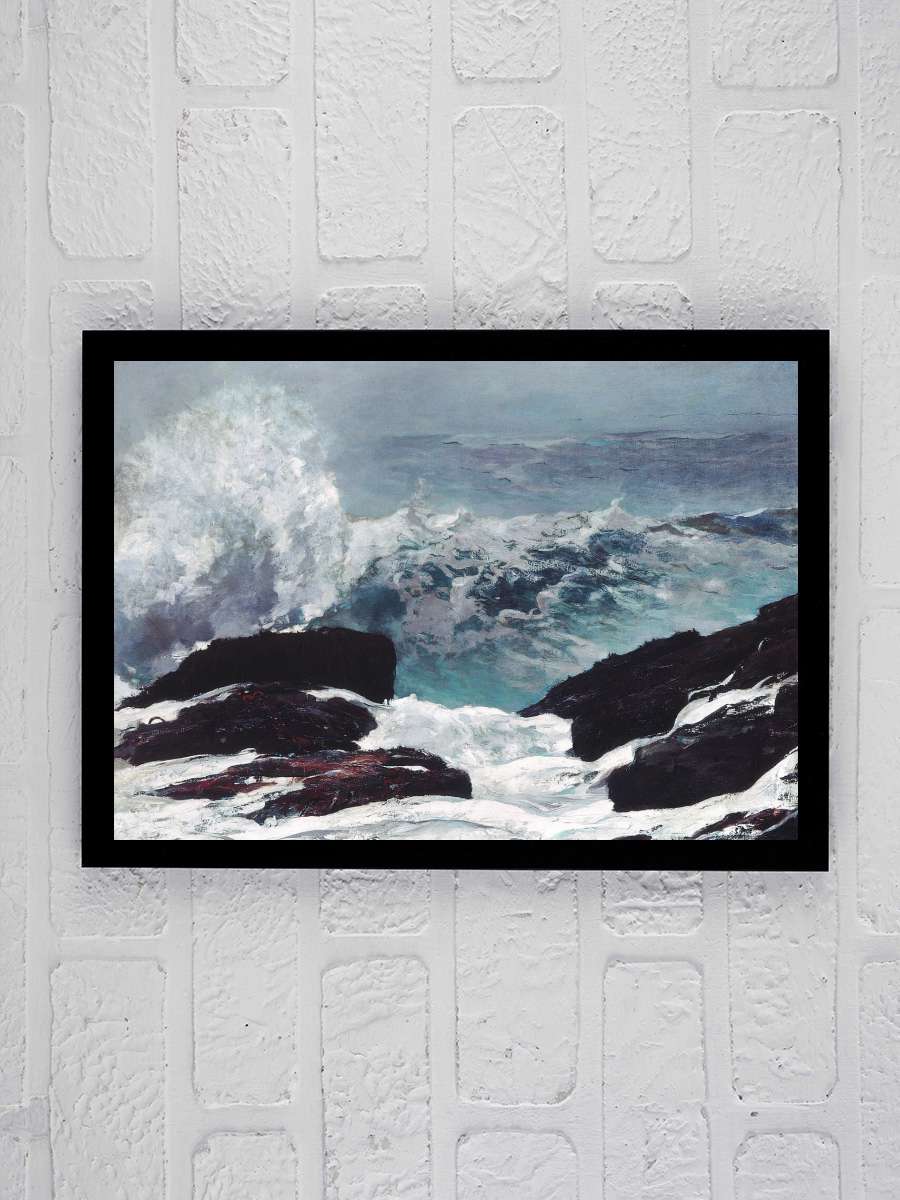 Northeaster (Choppy Sea) -… - Winslow Homer Sanatsal Modern Tablo Siyah Çerçeveli Poster Modern Duvar Tablo