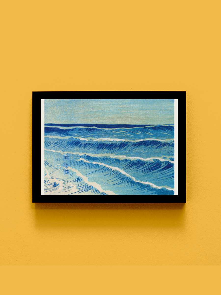 Great Ocean Wave No.4 (Japanese… (Japanese / Japandi Asian /… Sanatsal Modern Tablo Siyah Çerçeveli Poster Modern Duvar Tablo