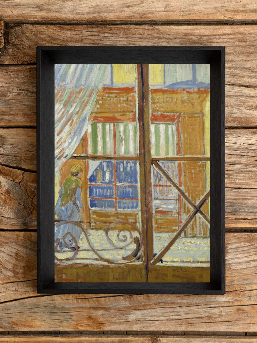 The Shop Window - Vincent van… van Gogh Sanatsal Modern Tablo Siyah Çerçeveli Poster Modern Duvar Tablo