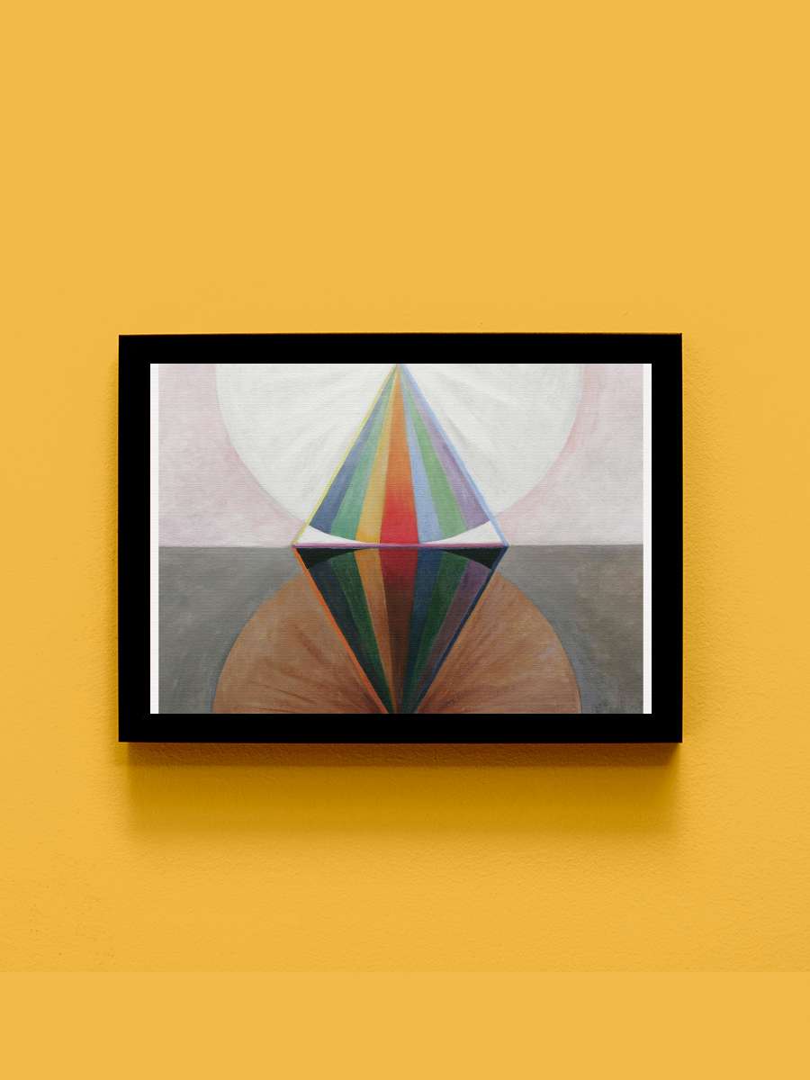 The Swan No.12 (Rainbow… (Rainbow Abstract) - Hilma af Klint Sanatsal Modern Tablo Siyah Çerçeveli Poster Modern Duvar Tablo