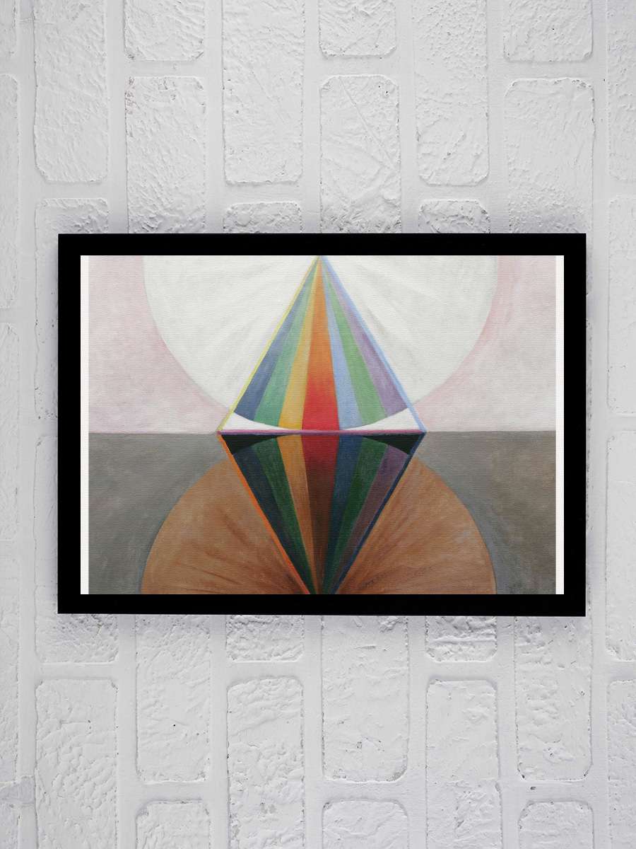 The Swan No.12 (Rainbow… (Rainbow Abstract) - Hilma af Klint Sanatsal Modern Tablo Siyah Çerçeveli Poster Modern Duvar Tablo