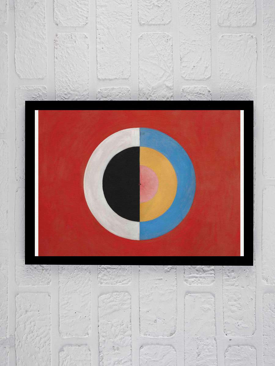 The Swan No.17 (Red, Black,… Black, White Abstract) - Hilma af… Sanatsal Modern Tablo Siyah Çerçeveli Poster Modern Duvar Tablo