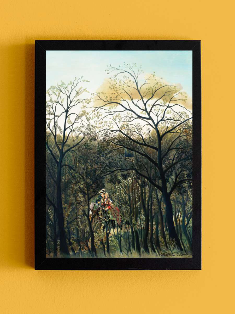 Rendezvous in the Forest -… - Henri Rousseau Sanatsal Modern Tablo Siyah Çerçeveli Poster Modern Duvar Tablo