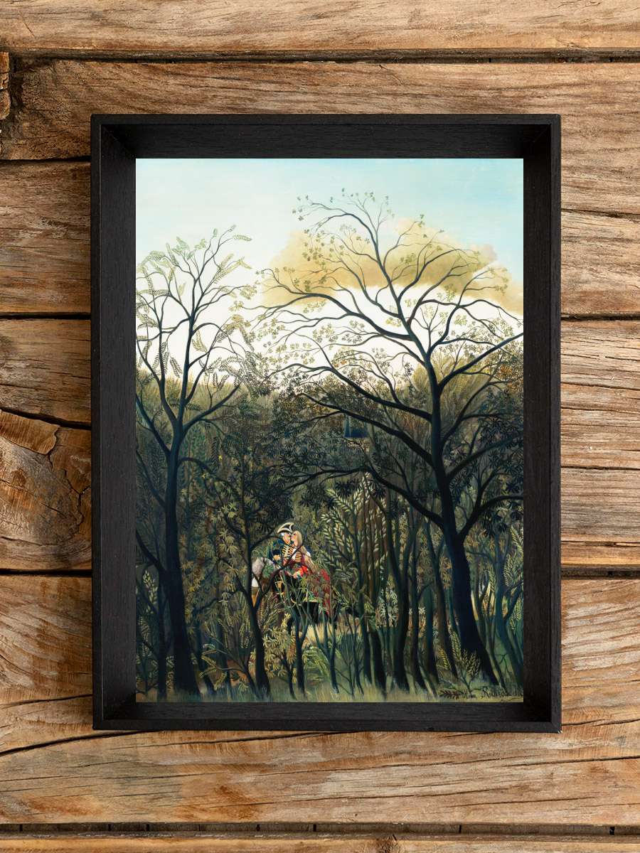 Rendezvous in the Forest -… - Henri Rousseau Sanatsal Modern Tablo Siyah Çerçeveli Poster Modern Duvar Tablo