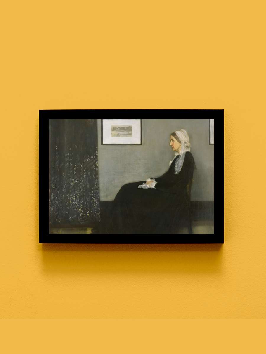 Arrangement in Grey and Black… Black No.1 (Whistler's Mother)… Sanatsal Modern Tablo Siyah Çerçeveli Poster Modern Duvar Tablo