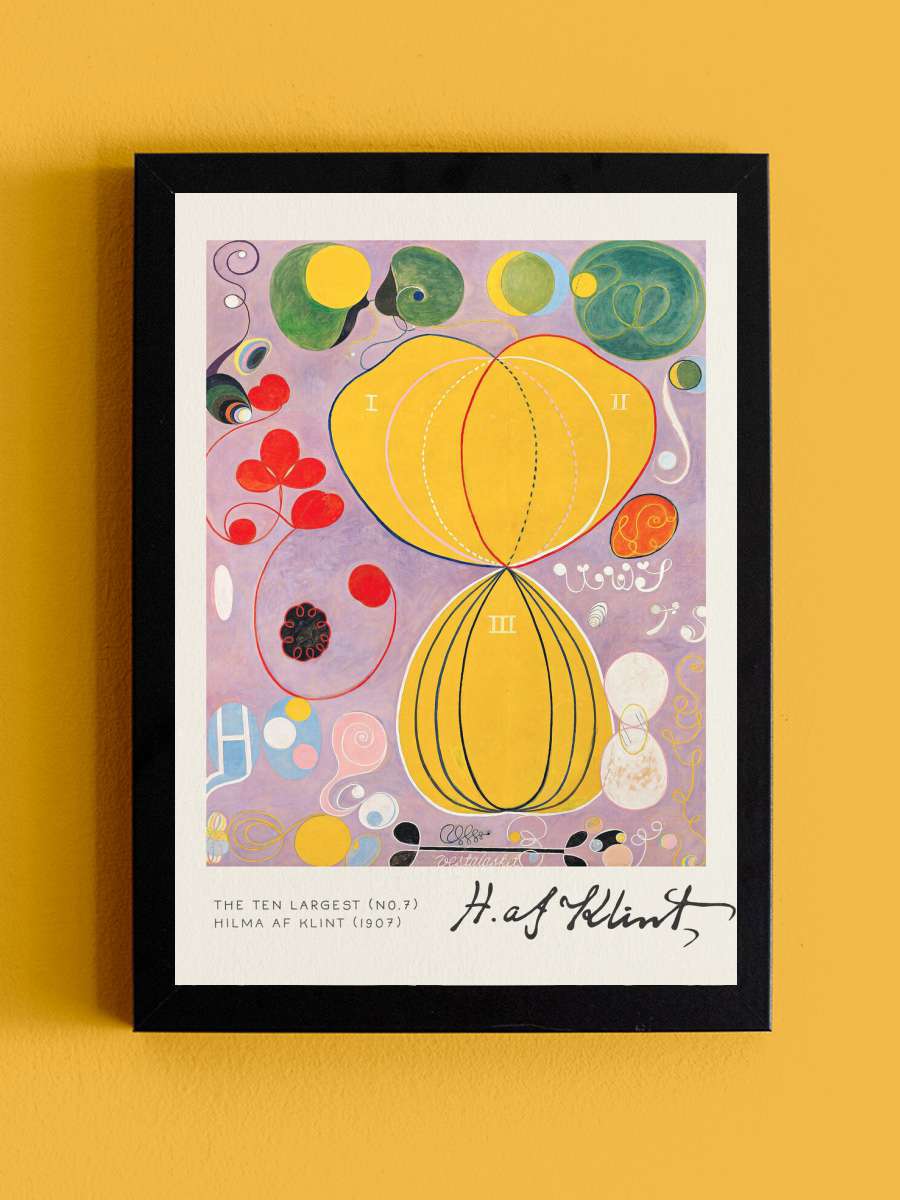 The Ten Largest (No 7) - Hilma… Hilma af Klint Sanatsal Modern Tablo Siyah Çerçeveli Poster Modern Duvar Tablo