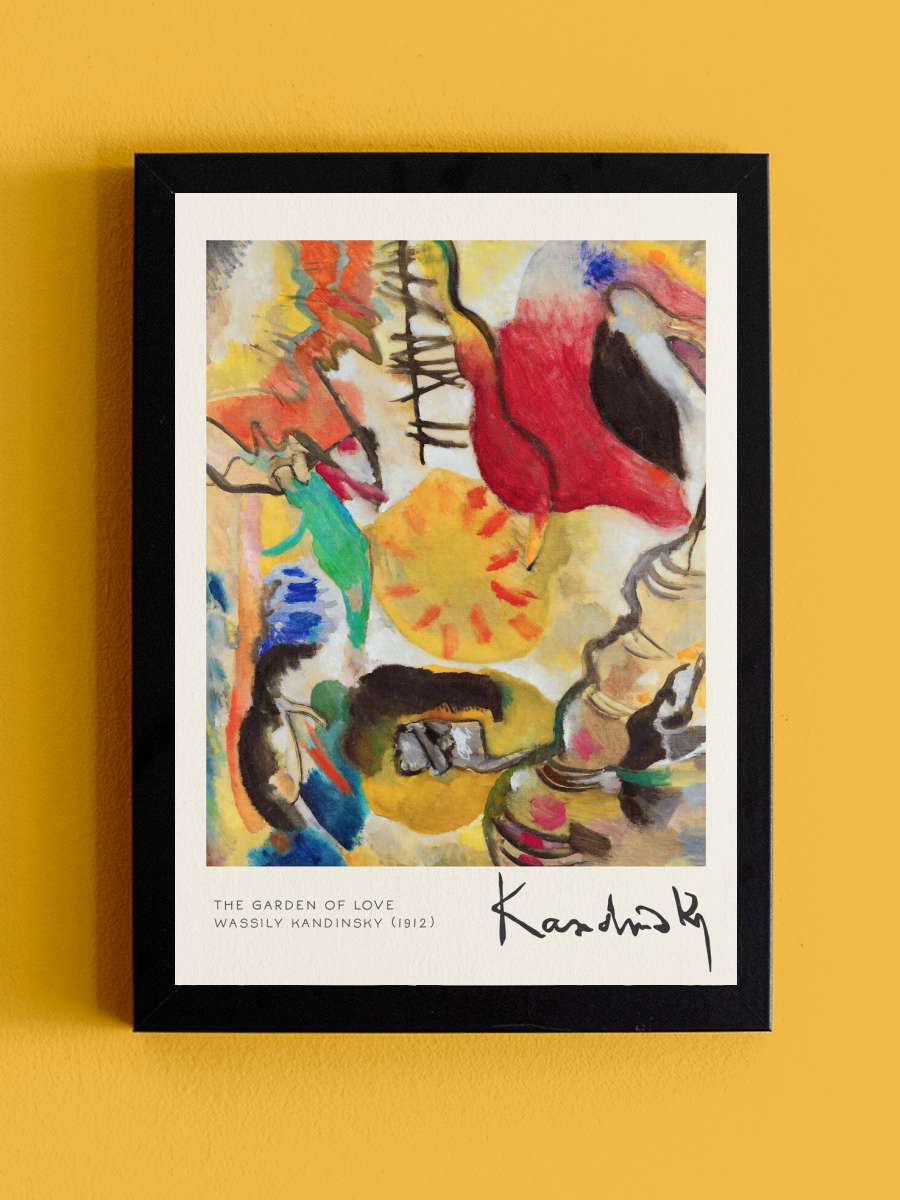 The Garden of Love - Wassily… Wassily Kandinsky Sanatsal Modern Tablo Siyah Çerçeveli Poster Modern Duvar Tablo