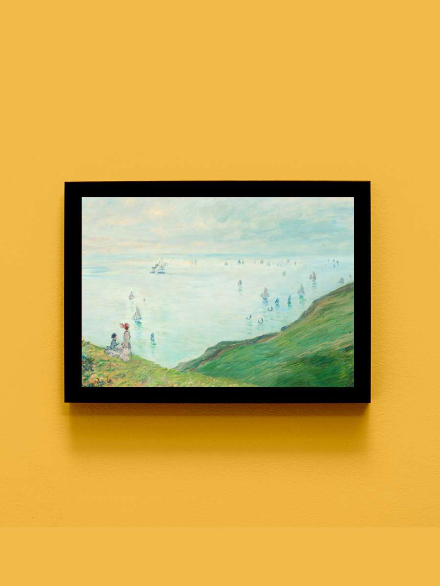 The Cliffs at Pourville -… - Claude Monet Sanatsal Modern Tablo Siyah Çerçeveli Poster Modern Duvar Tablo