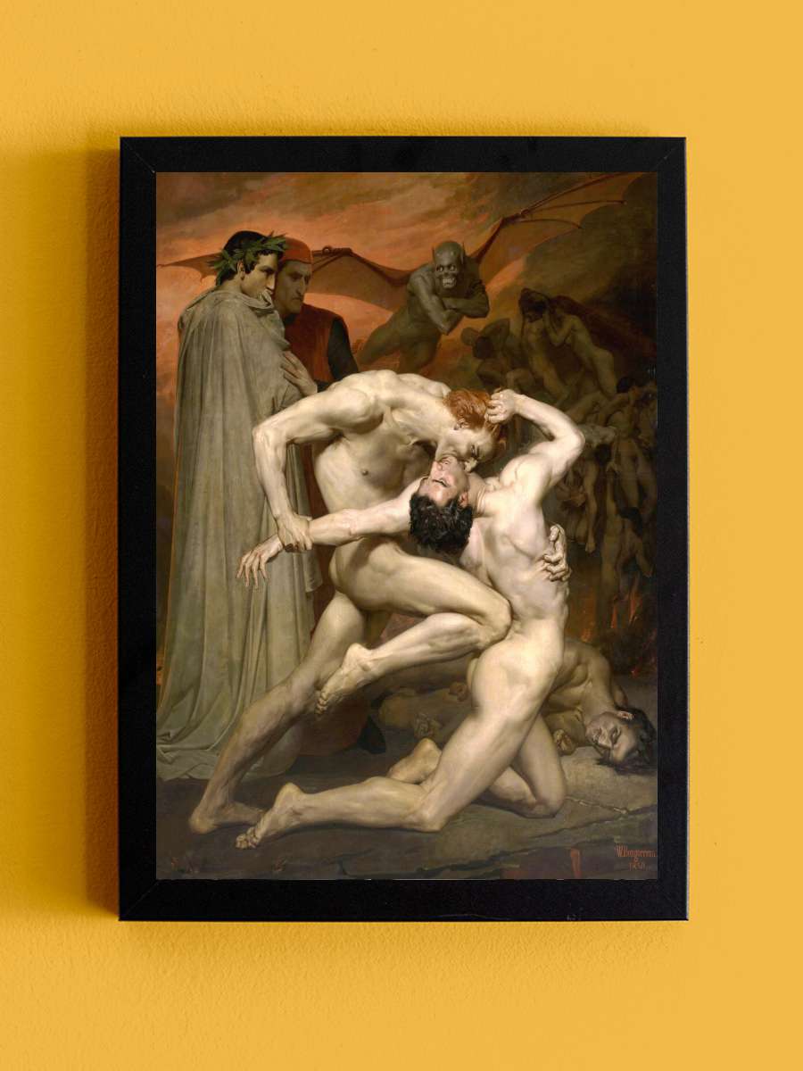 Dante and Virgil (Vintage Homo… Homo Erotic Gay Male Nude) -… Sanatsal Modern Tablo Siyah Çerçeveli Poster Modern Duvar Tablo