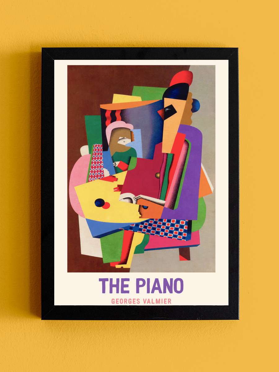 The Piano (Abstract / Bauhaus) … - Georges Valmier Sanatsal Modern Tablo Siyah Çerçeveli Poster Modern Duvar Tablo