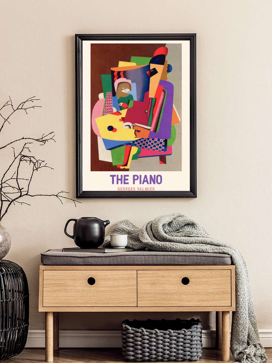 The Piano (Abstract / Bauhaus) … - Georges Valmier Sanatsal Modern Tablo Siyah Çerçeveli Poster Modern Duvar Tablo