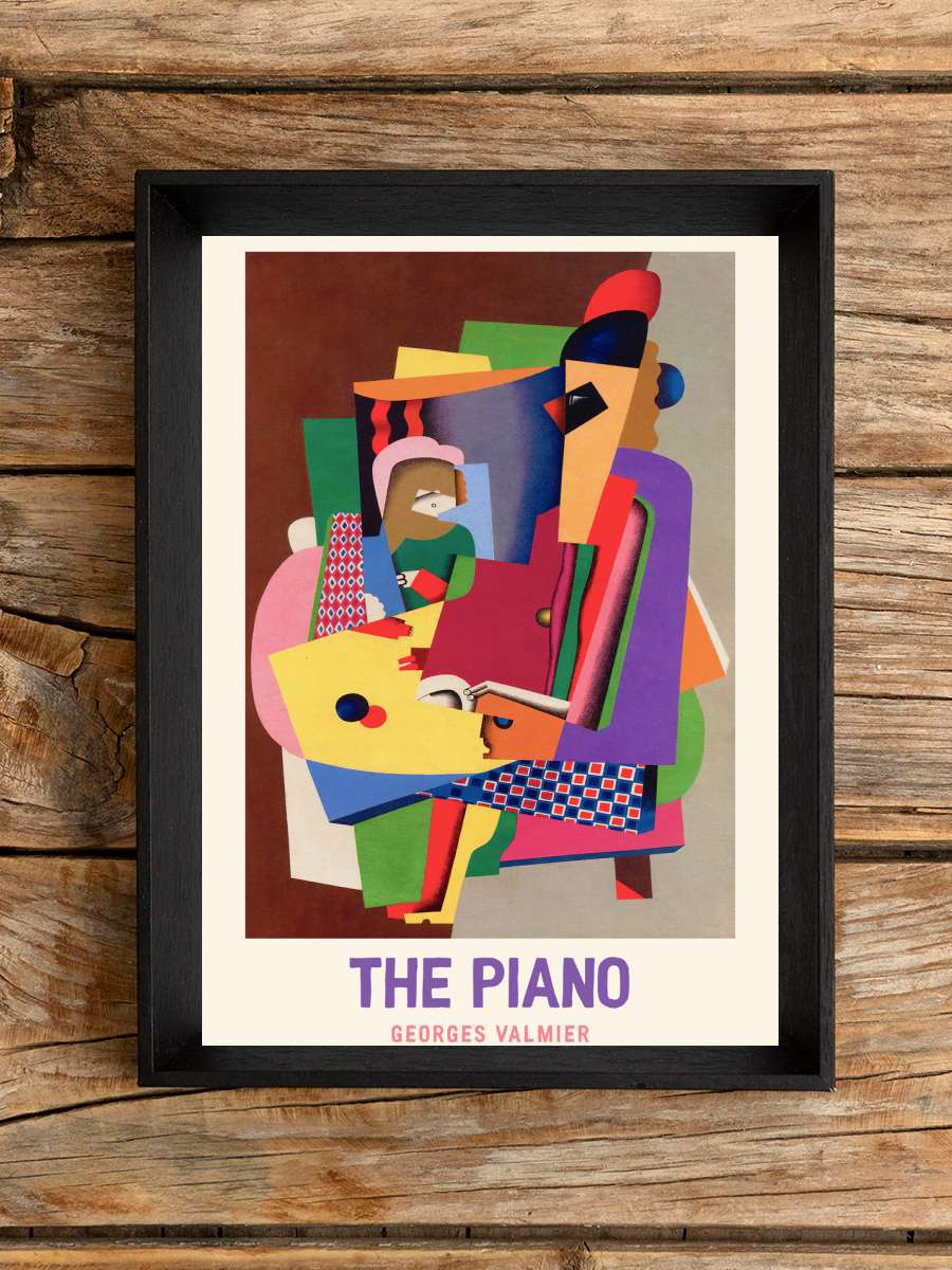 The Piano (Abstract / Bauhaus) … - Georges Valmier Sanatsal Modern Tablo Siyah Çerçeveli Poster Modern Duvar Tablo