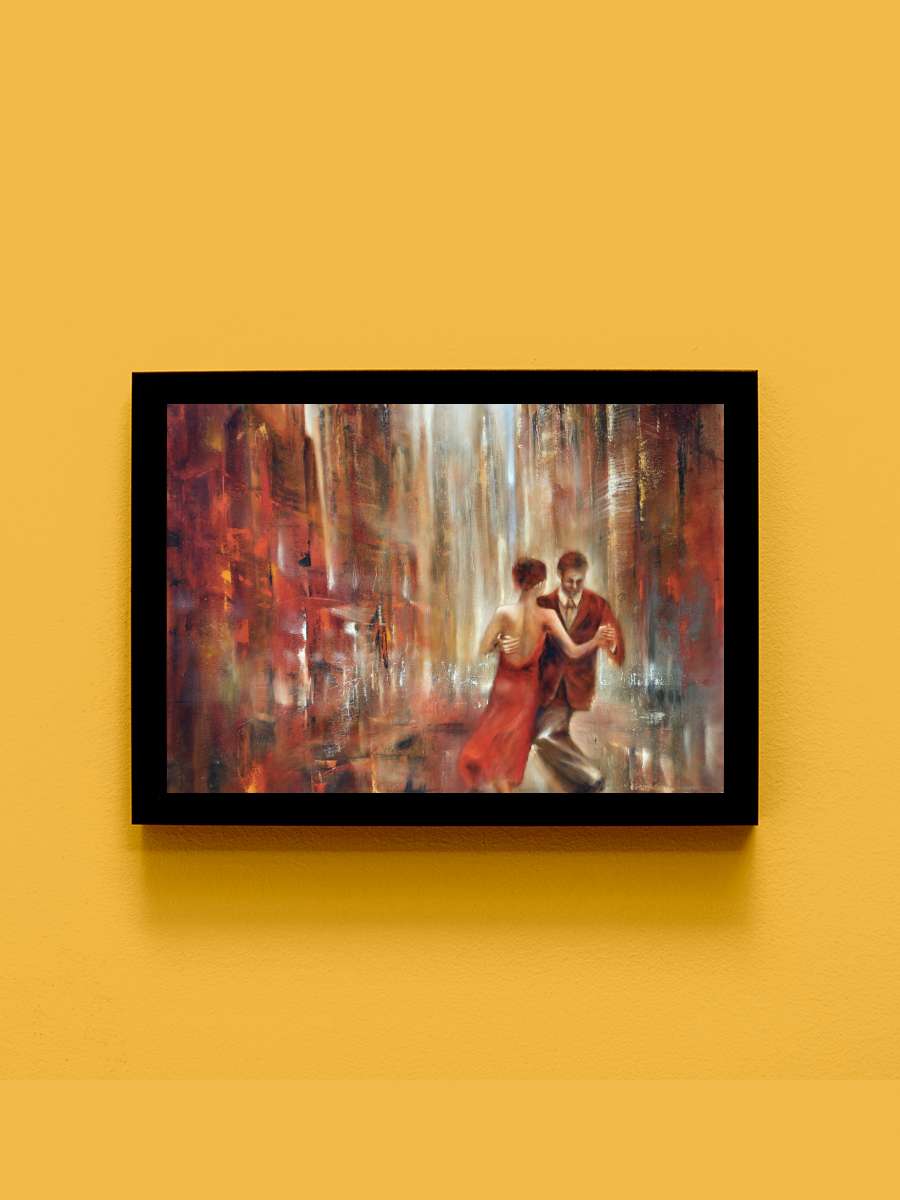 Tango Sanatsal Modern Tablo Siyah Çerçeveli Poster Modern Duvar Tablo