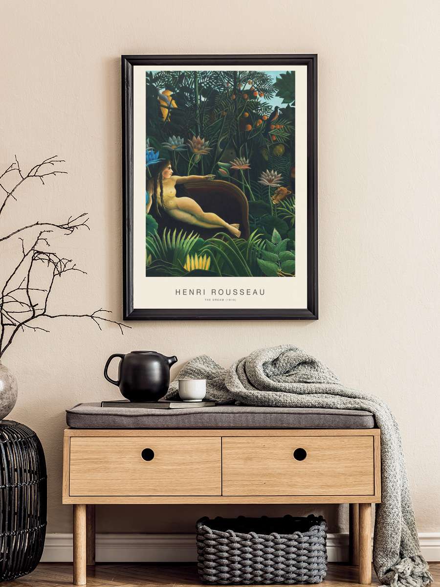 The Dream (Special Edition) -… - Henri Rousseau Sanatsal Modern Tablo Siyah Çerçeveli Poster Modern Duvar Tablo