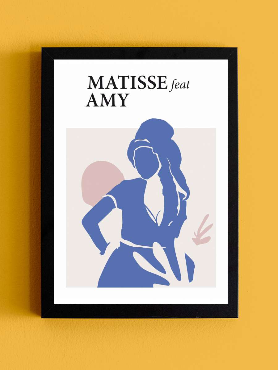 Matisse Feat Amy Sanatsal Modern Tablo Siyah Çerçeveli Poster Modern Duvar Tablo