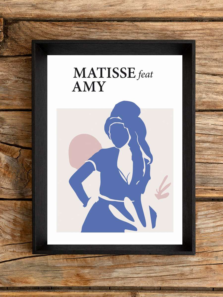 Matisse Feat Amy Sanatsal Modern Tablo Siyah Çerçeveli Poster Modern Duvar Tablo