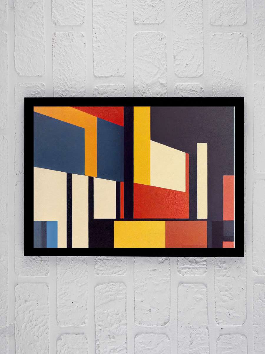 Mondrian paintings pattern… pattern style, Poster art prints Sanatsal Modern Tablo Siyah Çerçeveli Poster Modern Duvar Tablo