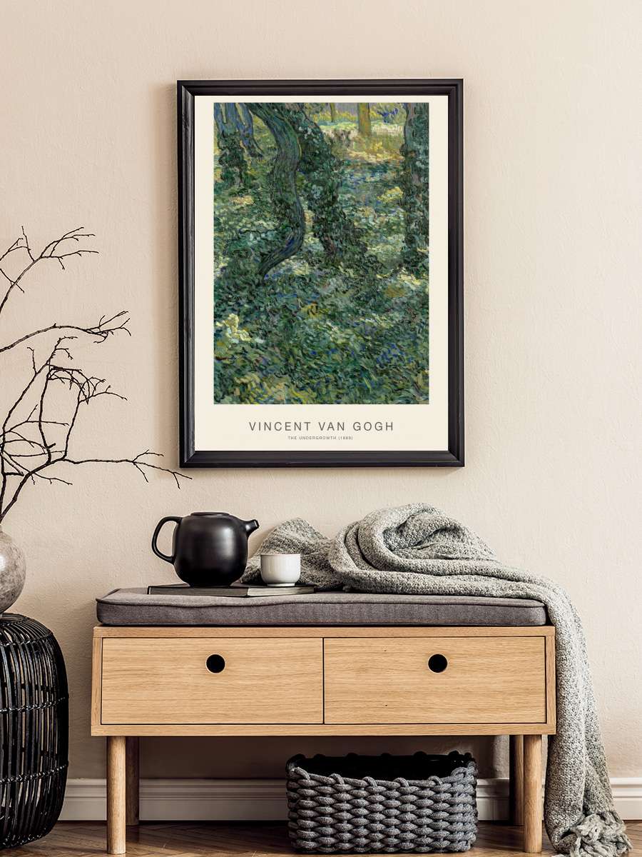 The Undergrowth (Rustic… (Rustic Woodland Trees) - Vincent van… Sanatsal Modern Tablo Siyah Çerçeveli Poster Modern Duvar Tablo