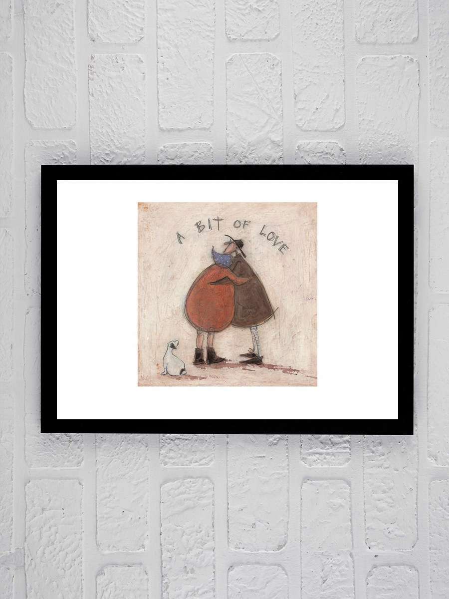 Sam Toft - A Bit of Love Sanatsal Modern Tablo Siyah Çerçeveli Poster Modern Duvar Tablo