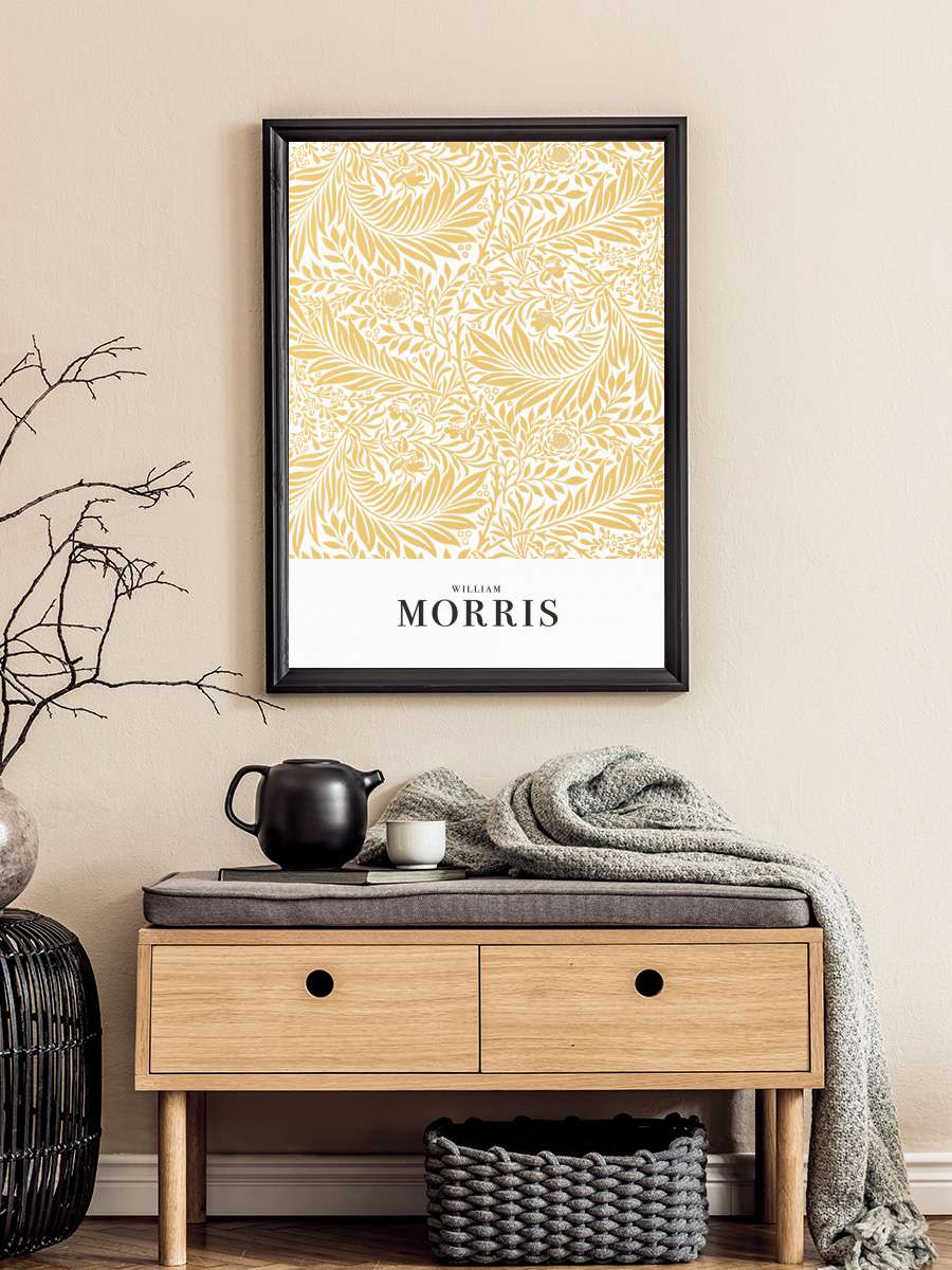 Larkspur Sanatsal Modern Tablo Siyah Çerçeveli Poster Modern Duvar Tablo