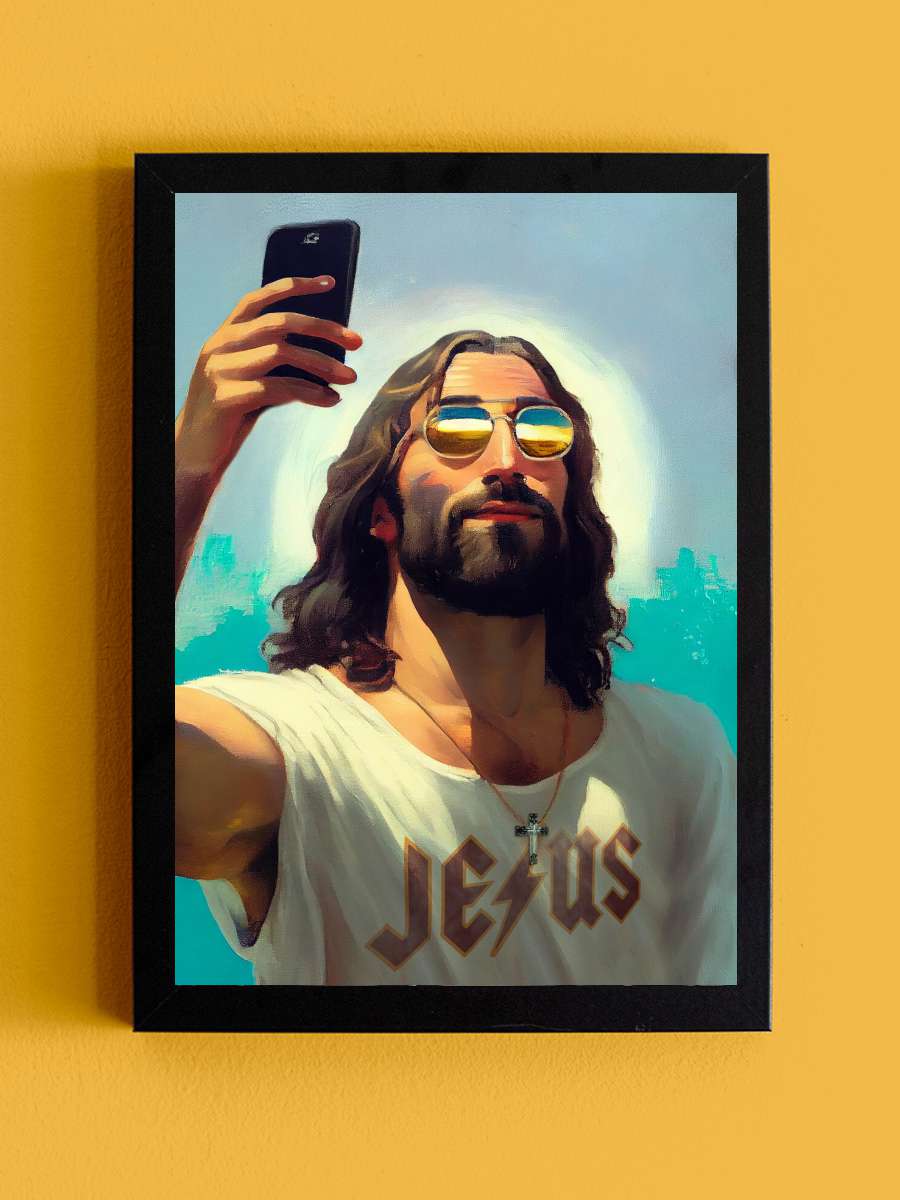 I Am Jesus Sanatsal Modern Tablo Siyah Çerçeveli Poster Modern Duvar Tablo