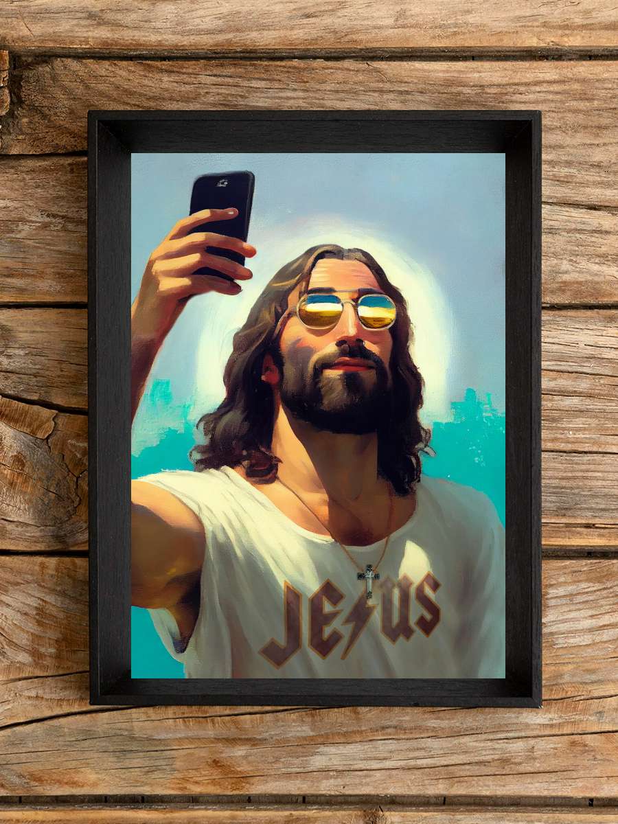 I Am Jesus Sanatsal Modern Tablo Siyah Çerçeveli Poster Modern Duvar Tablo