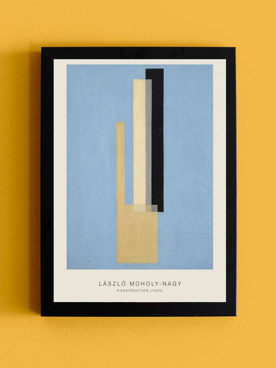 Konstruktion (Original Bauhaus… Bauhaus in Pale Blue, 1920) -… Sanatsal Modern Tablo Siyah Çerçeveli Poster Modern Duvar Tablo