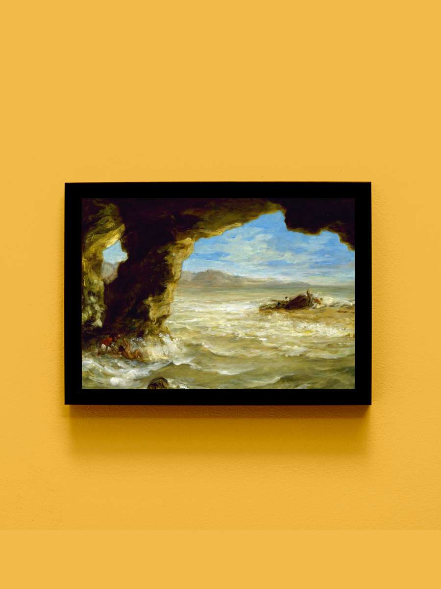 Shipwreck on the Coast (Vintage… (Vintage Seascape) - Eugène… Sanatsal Modern Tablo Siyah Çerçeveli Poster Modern Duvar Tablo