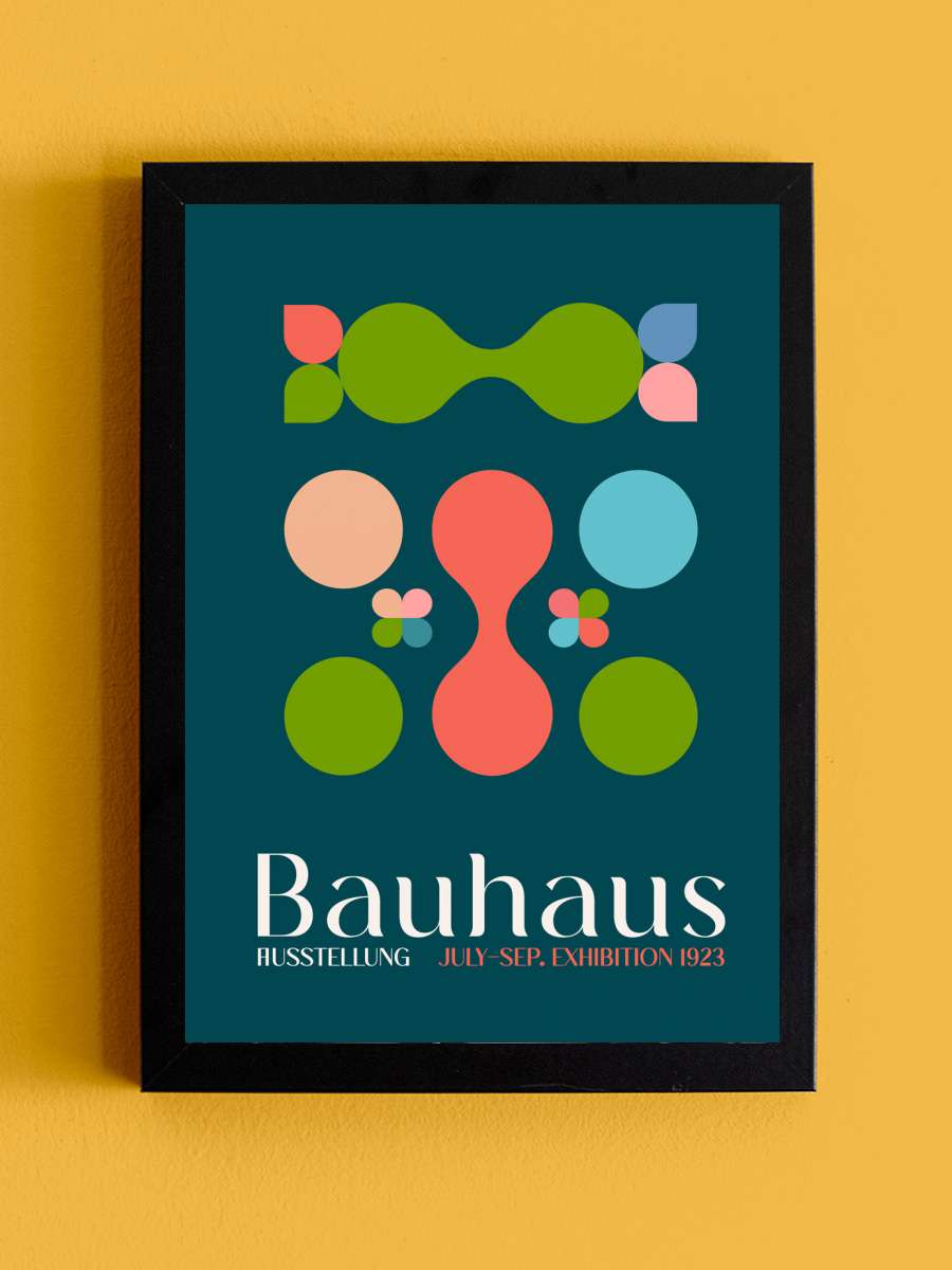 Emel Tunaboylu - Bauhaus… Bauhaus Exhibition No. 4 Sanatsal Modern Tablo Siyah Çerçeveli Poster Modern Duvar Tablo