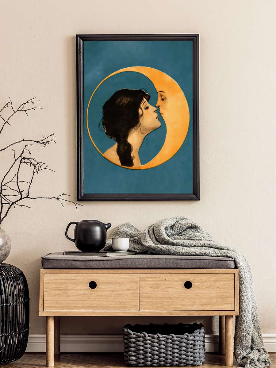 Dear Old Dixie Moon II … (Celestial Vintage) - Sam Fox… Sanatsal Modern Tablo Siyah Çerçeveli Poster Modern Duvar Tablo