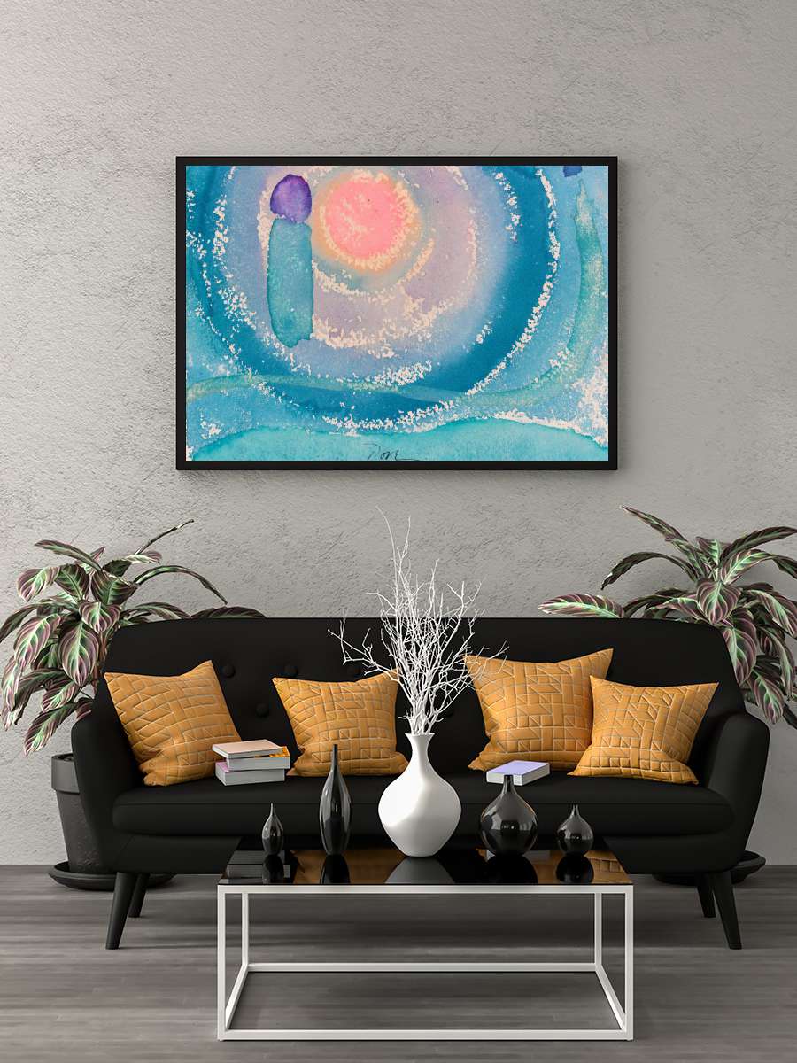 Pastel Sunrise (Abstract… (Abstract Painting / Trans) - Arthur… Sanatsal Modern Tablo Siyah Çerçeveli Poster Modern Duvar Tablo