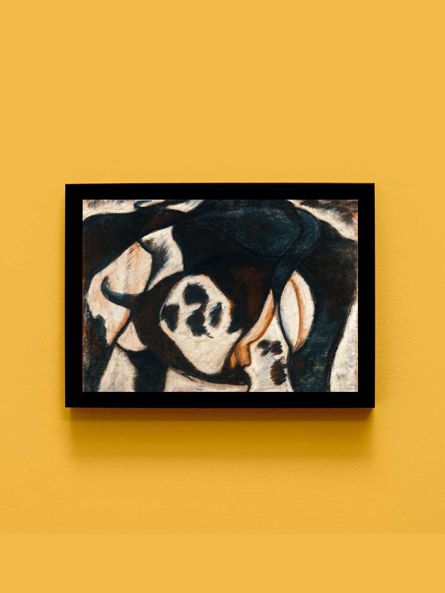 The Cow (Abstract Painting) -… - Arthur Dove Sanatsal Modern Tablo Siyah Çerçeveli Poster Modern Duvar Tablo