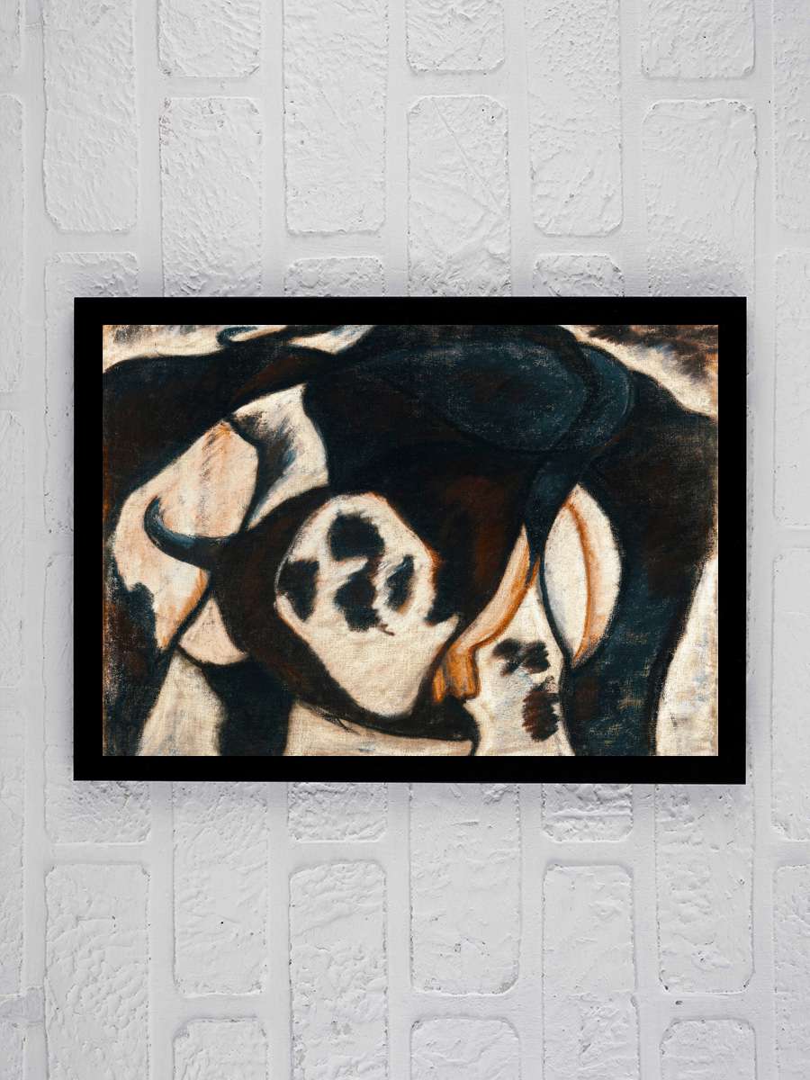 The Cow (Abstract Painting) -… - Arthur Dove Sanatsal Modern Tablo Siyah Çerçeveli Poster Modern Duvar Tablo