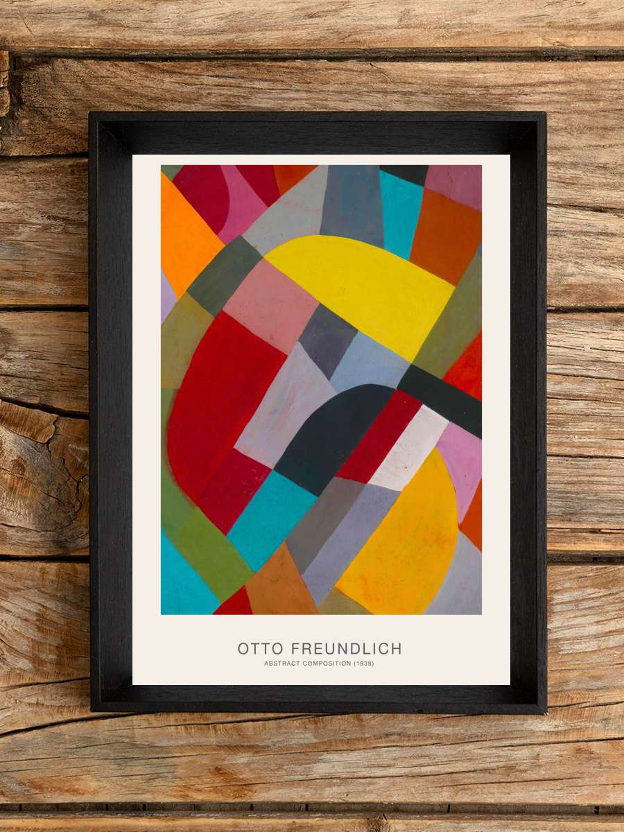 Abstract Composition (Abstract… (Abstract Painting) - Otto… Sanatsal Modern Tablo Siyah Çerçeveli Poster Modern Duvar Tablo