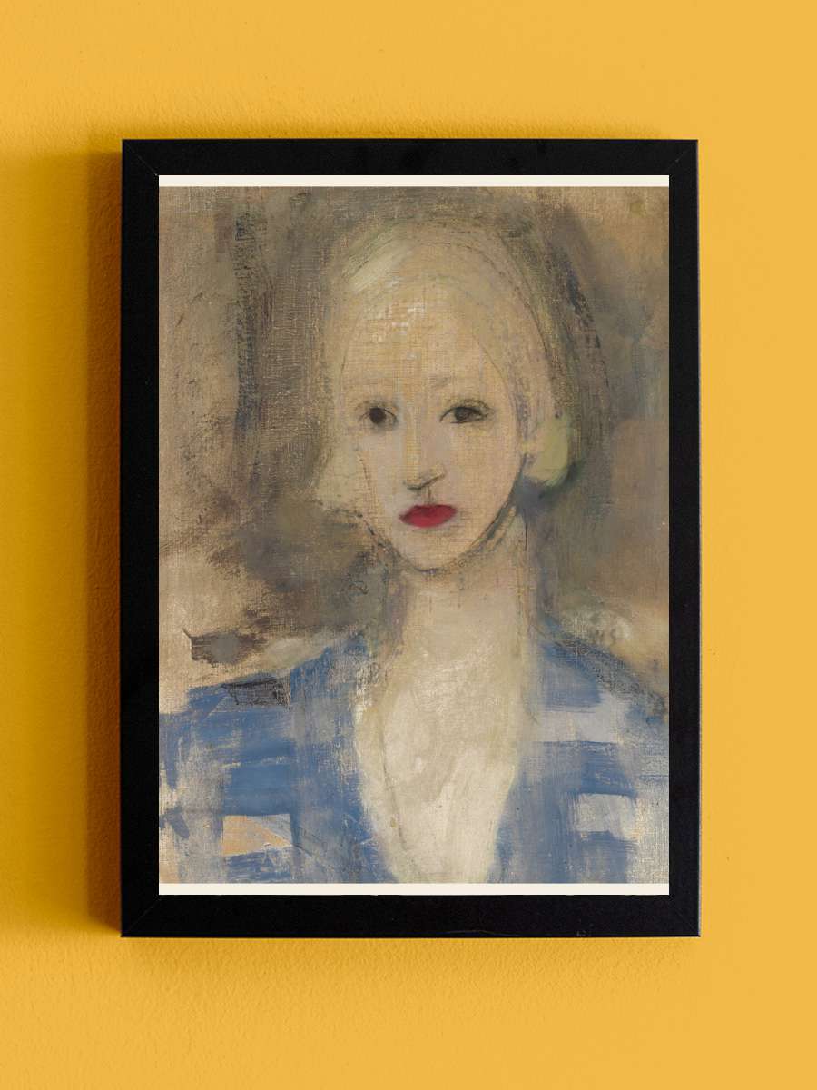 The Blonde Woman (Female… (Female Portrait) - Helene Schjerfbeck Sanatsal Modern Tablo Siyah Çerçeveli Poster Modern Duvar Tablo