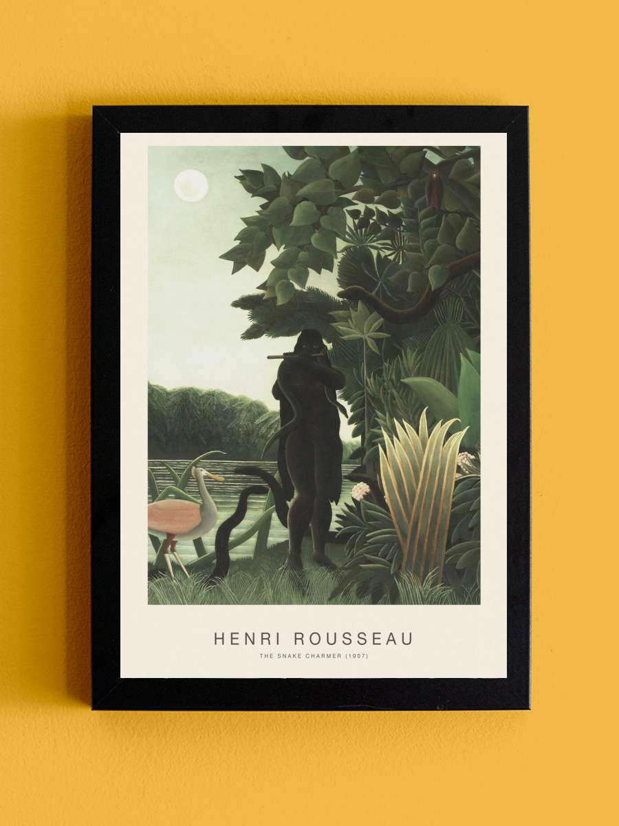 The Snake Charmer (Special… (Special Edition) - Henri Rousseau Sanatsal Modern Tablo Siyah Çerçeveli Poster Modern Duvar Tablo