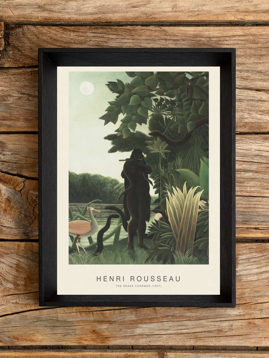 The Snake Charmer (Special… (Special Edition) - Henri Rousseau Sanatsal Modern Tablo Siyah Çerçeveli Poster Modern Duvar Tablo