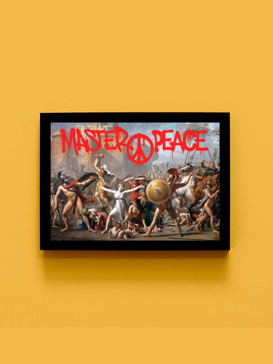 Masterpeace Sanatsal Modern Tablo Siyah Çerçeveli Poster Modern Duvar Tablo