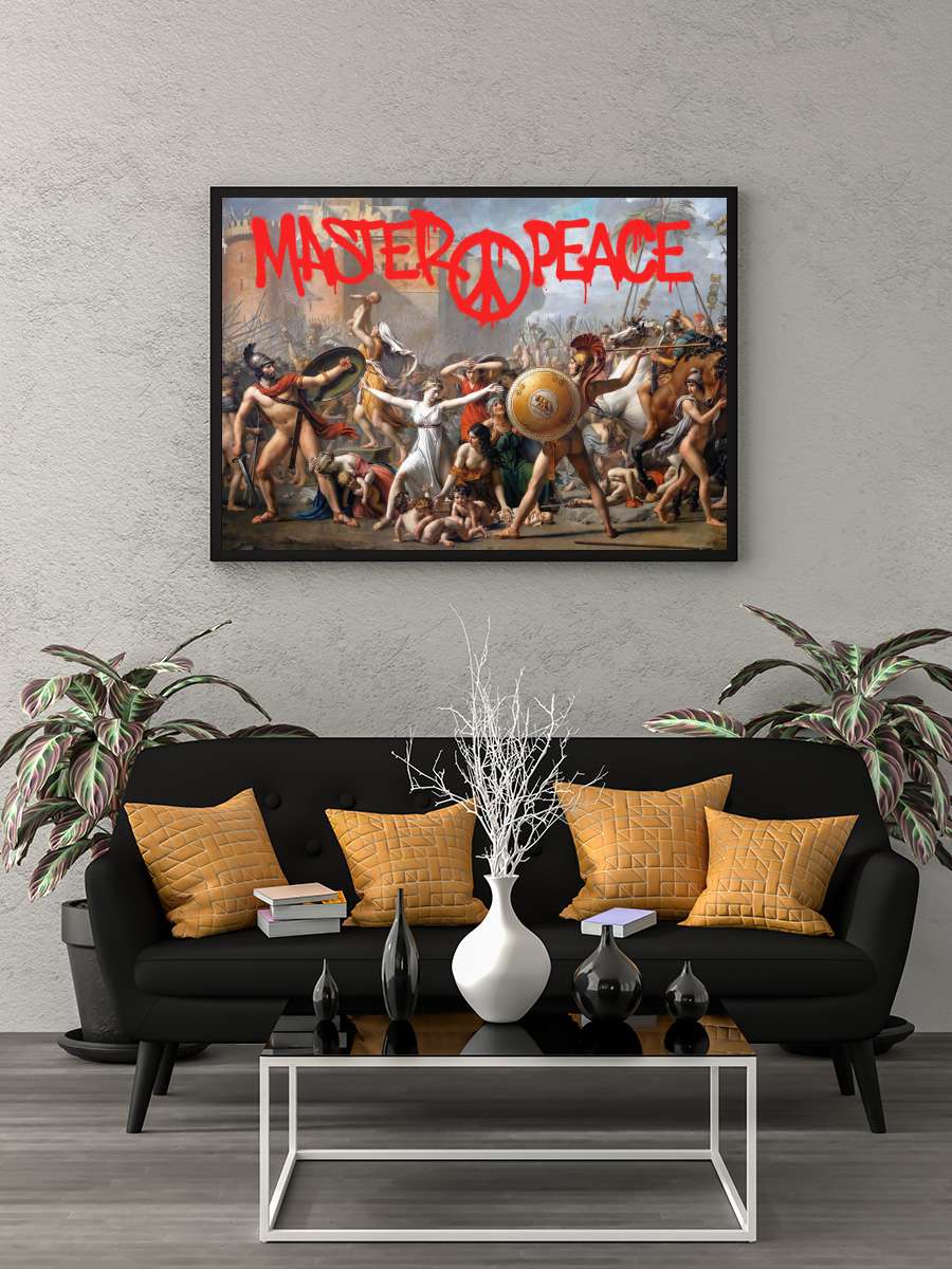 Masterpeace Sanatsal Modern Tablo Siyah Çerçeveli Poster Modern Duvar Tablo