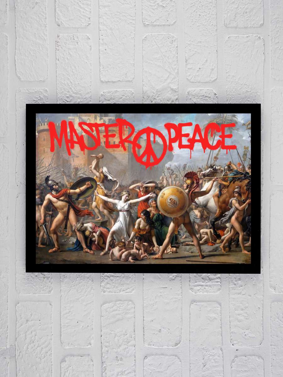 Masterpeace Sanatsal Modern Tablo Siyah Çerçeveli Poster Modern Duvar Tablo