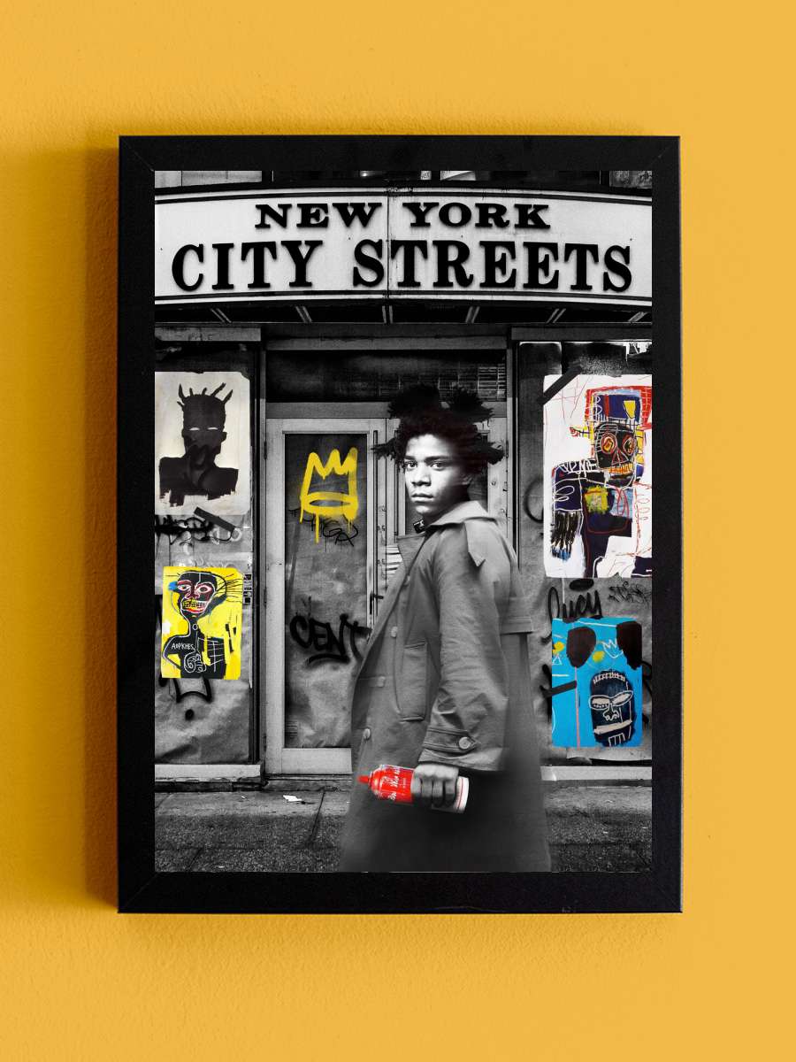 NY City Streets Sanatsal Modern Tablo Siyah Çerçeveli Poster Modern Duvar Tablo