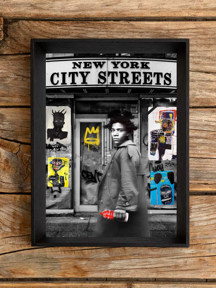 NY City Streets Sanatsal Modern Tablo Siyah Çerçeveli Poster Modern Duvar Tablo