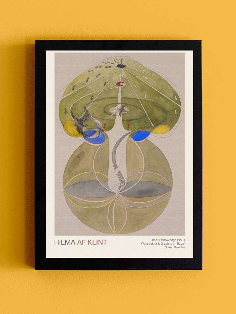 Tree of Knowledge Series (No.2… (No.2 out 8) - Hilma af… Sanatsal Modern Tablo Siyah Çerçeveli Poster Modern Duvar Tablo