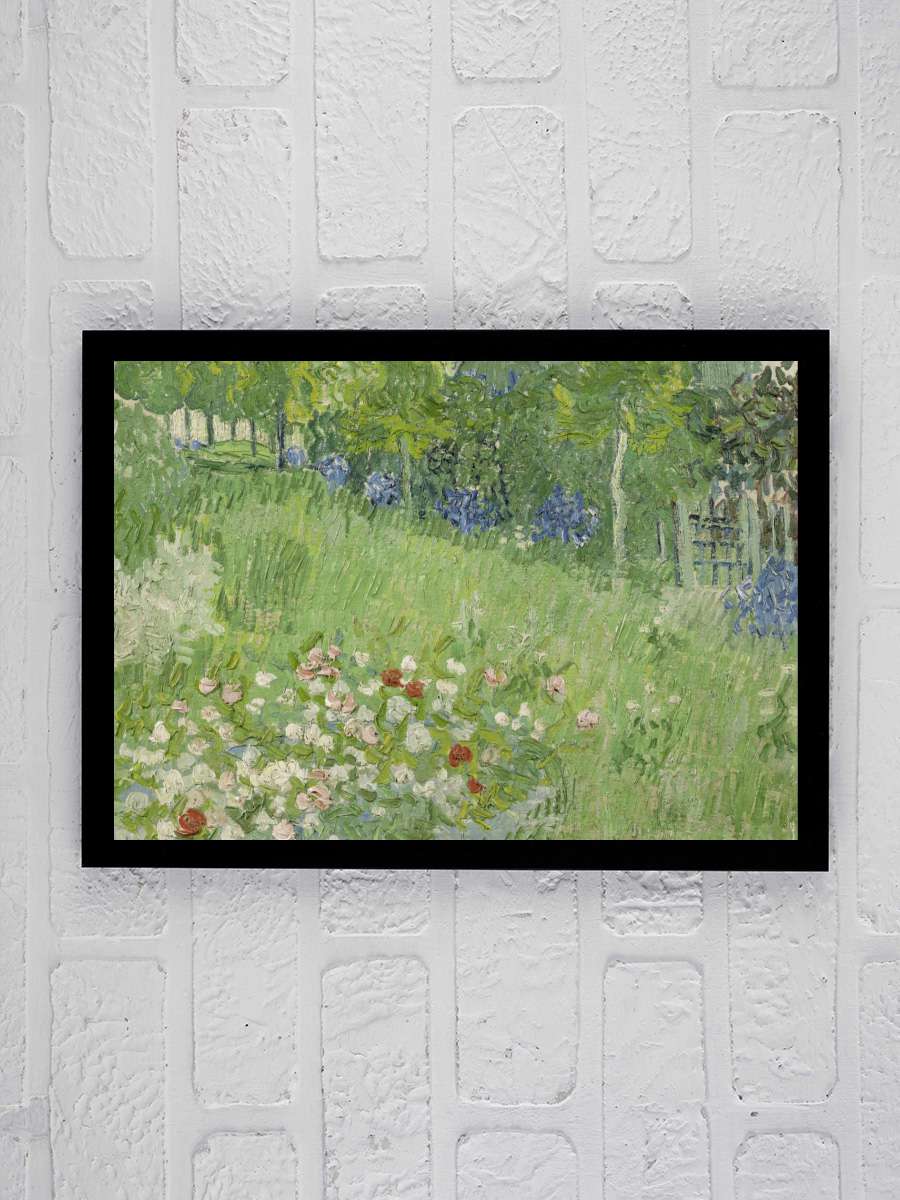 Daubigny's garden, 1890 Sanatsal Modern Tablo Siyah Çerçeveli Poster Modern Duvar Tablo